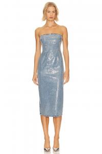 Платье миди GRLFRND x Lindsi Lane Blakely Midi Column Dress, цвет Bryant Park