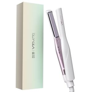 Плойка / утюжок для волос двойного применения объем/выпрямление с отрицательными ионами T208 TSUYAGLA, слоновая кость