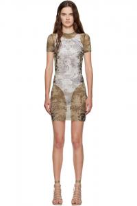 Мини-платье "médaillon" Jean Paul Gaultier, бежевый