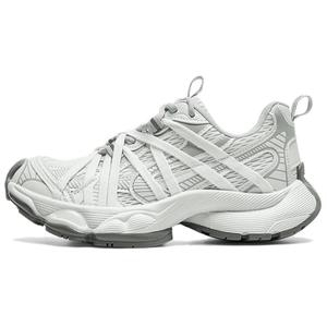 Женские кроссовки, увеличивающие рост, легкие, дышащие, низкие, массивные, 4 см AGSDON, White Gray