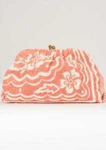 Женский клатч Sylvie с бусинами в кораллово-розовом цвете M.A.B.E.