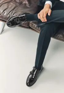 Стандартный крой, носок с двойной пряжкой, стильные слипоны Next, Black