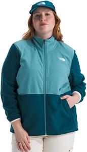 Женская куртка The North Face флисовая утеплённая, темно-бирюзовый/голубой