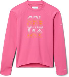 Футболка Columbia Baby-Boys Sandy Shores Printed Long Sleeve Sunguard, Wild Geranium