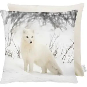 Декоративная подушка 9527 наволочка двусторонняя без набивки, 1 шт. Apelt, Natur/weiß + bedruckt