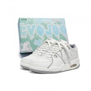 Пуховик Износостойкие Низкие Кроссовки для Скейтборда Унисекс CVOJOO, Белый Черный