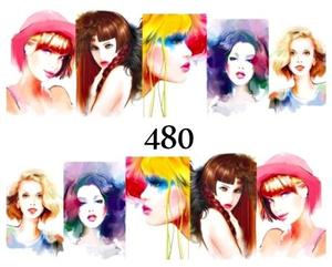 Водные наклейки для ногтей - №480, Raisin