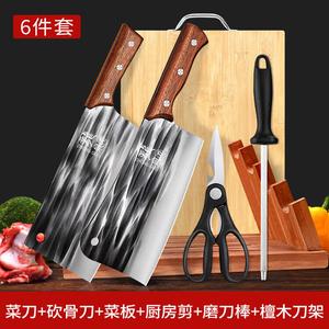 Plys Набор кухонных ножей Dragon Spring: шеф-нож и тесак ручной ковки с бамбуковой разделочной доской