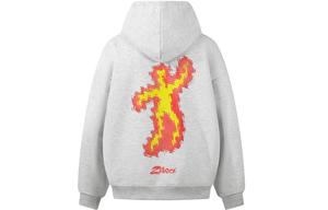 Толстовка Unisex Hooded Moderate Heavyweight ZIAREL, белый heather серый