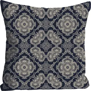 Декоративная подушка Орнамент, наволочка без наполнителя, 1 штука Queence, Bunt + bedruckt