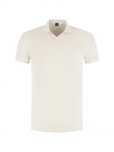 Футболка с воротником поло Fedeli, бежевый