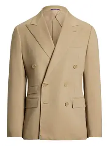 Двубортный пиджак Ralph Lauren Purple Label, нейтральный