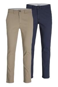 Брюки-Чиносы 2 пары шт Jack & Jones, серый