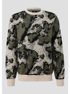 Вязаный свитер в цвете 81X0_бежевый QS