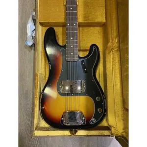 Fender Custom Shop Precision Bass 1960 Relic 3TSB с черной накладкой
