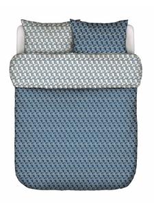 Комплект постельного белья с монограммой в сине-голубом цвете Marc O'Polo, 155x220 см