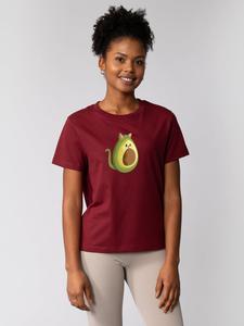 Футболка Авокато бордового цвета wat? Apparel