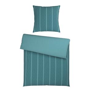 Двустороннее постельное белье Renforceé 135x200 см Petrol Bio:Vio, бензин