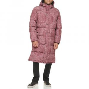 Мужская длинная стеганая парка большого размера Levi's, цвет Red Bandana Print