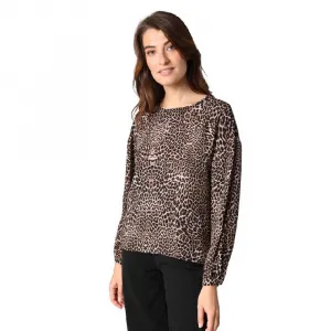 Блузка Deeluxe Cessy long sleeve, коричневый