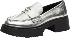 Женские лоферы на платформе COACH Leah, серебро