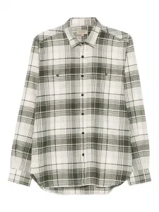 Рубашка в клетку Woolrich, зеленый