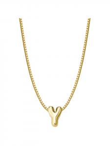Glanzstücke München Серебряное колье в виде буквы Y с отделкой из желтого золота