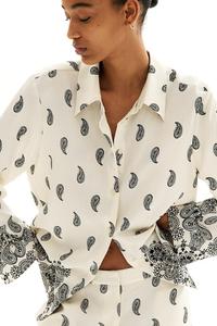 Блузка из твила с узором H&M, мультиколор