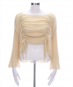 Ажурный присборенный топ