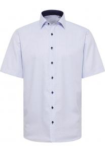 Рубашка на пуговицах классического кроя ETERNA, светло-синий