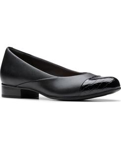 Женские балетки-слипоны Juliet Rise Clarks, Black Leather