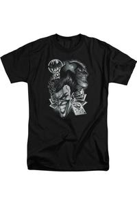 Batman Archenemies короткий рукав взрослая высокая футболка / футболка Gildan, черный