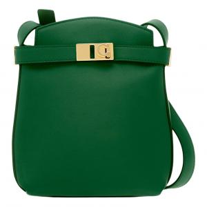 Ferragamo Женская сумка через плечо из телячьей кожи Лесной зелёный