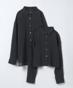 Полуглянцевая прозрачная рубашка с регулируемой длиной