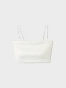 Атласный топ без бретелей Miesrohe, цвет Wht[001]