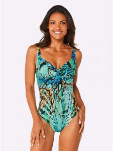 SUNFLAIR Купальник с изумрудно-бирюзовым принтом