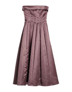 Платье миди Philosophy Di Lorenzo Serafini, серо-коричневый