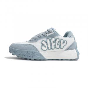 Jifffly Легкие износостойкие и нескользящие низкие кеды унисекс бело-голубые, цвет White/Blue