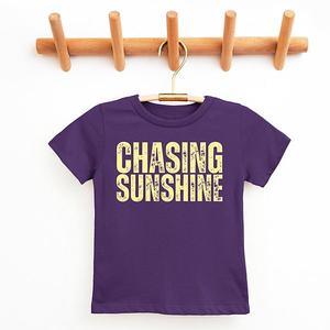 Футболка с коротким рукавом Chasing Sunshine Block Distressed Youth The Juniper Shop, Purple