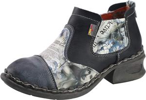 Кожаные женские ботильоны TMA EYES, повседневная обувь на молнии для улицы, Black