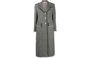 Пальто в полоску RWB THOM BROWNE, серый