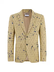 Однобортный пиджак Philipp Plein, бежевый