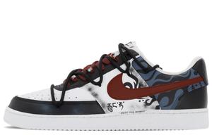 Nike Court Vision 1 Vintage, этнический стиль, Pingcai амортизация, противоскользящие низкие скейтборд кроссовки мужские черные красные