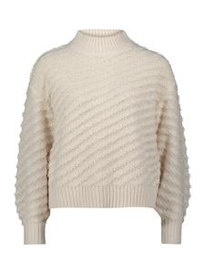 Текстурированный вязаный свитер кремового цвета BETTY & CO