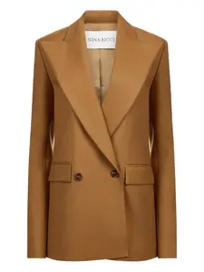 Двубортный пиджак Nina Ricci, коричневый