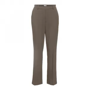 Брюки Object Lisa Straight Fit, коричневый