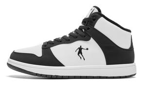 QIAODAN Кроссовки для скейтбординга, легкие, дышащие, с высоким верхом, женские, белые, черные