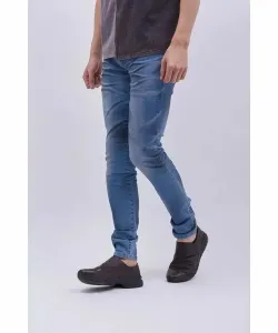 Tornado mart структура, градиент, узкие джинсы, цвет Saxe Blue