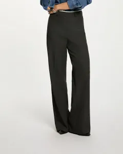 Женские широкие брюки с высокой талией Morgan, черный