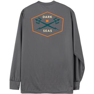 Мужская футболка с длинным рукавом Progressive с защитой от УФ-излучения Dark Seas, Granite